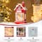 Glitzhome® 10.5" Lighted Santa's Workshop Waterglobe